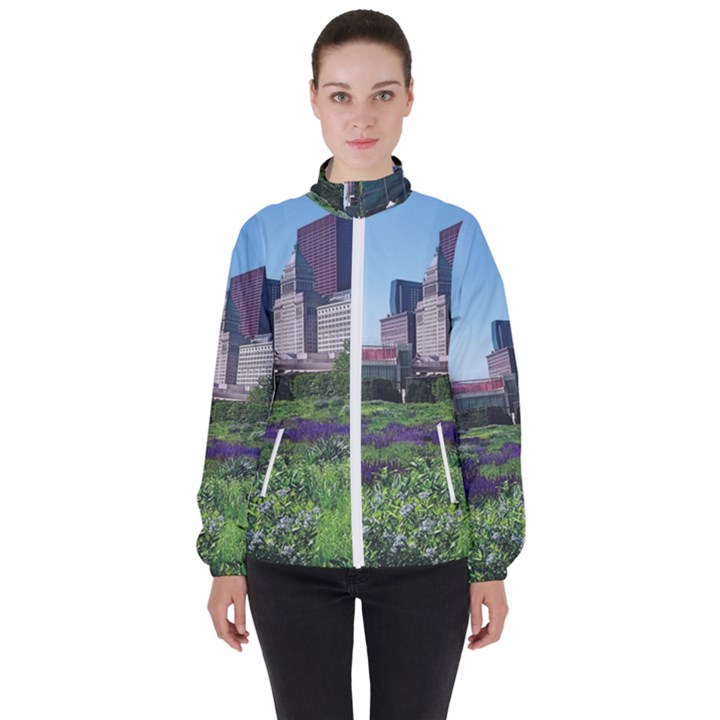 Lurie Garden Salvia River High Neck Windbreaker (Women)