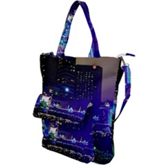 Columbus Commons Lights Shoulder Tote Bag by Riverwoman