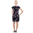 Flamingo pattern Cap Sleeve Bodycon Dress View2