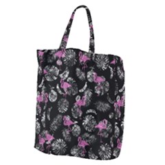 Flamingo Pattern Giant Grocery Tote by Valentinaart