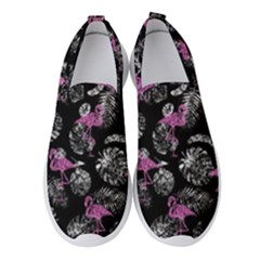 Flamingo Pattern Women s Slip On Sneakers by Valentinaart