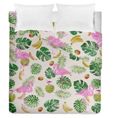 Flamingo Pattern Duvet Cover Double Side (queen Size) by Valentinaart