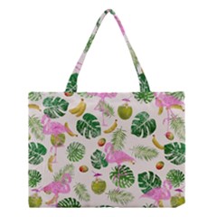 Flamingo Pattern Medium Tote Bag by Valentinaart