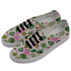 Flamingo Pattern Men s Classic Low Top Sneakers by Valentinaart