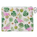 Flamingo pattern Canvas Cosmetic Bag (XXL) View2