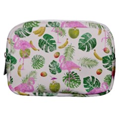 Flamingo Pattern Make Up Pouch (small) by Valentinaart