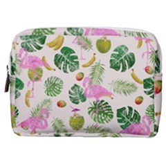 Flamingo Pattern Make Up Pouch (medium) by Valentinaart