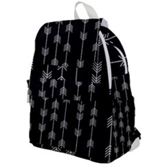 Black And White Abstract Pattern Top Flap Backpack by Valentinaart