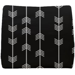 Black And White Abstract Pattern Seat Cushion by Valentinaart