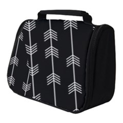 Black And White Abstract Pattern Full Print Travel Pouch (small)