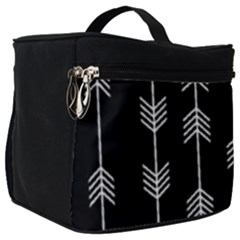 Black And White Abstract Pattern Make Up Travel Bag (big)