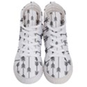 Black and white abstract pattern Men s Hi-Top Skate Sneakers View1