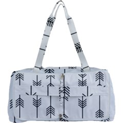 Black And White Abstract Pattern Multi Function Bag by Valentinaart