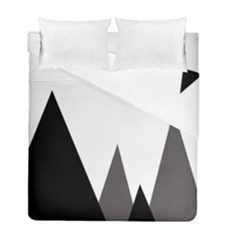 Geometric Landscape Duvet Cover Double Side (full/ Double Size)