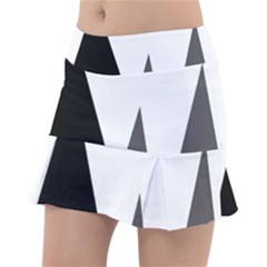 Geometric Landscape Tennis Skirt by Valentinaart