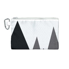 Geometric Landscape Canvas Cosmetic Bag (medium)