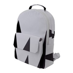 Geometric Landscape Flap Pocket Backpack (large)