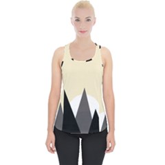 Geometric Landscape Piece Up Tank Top by Valentinaart