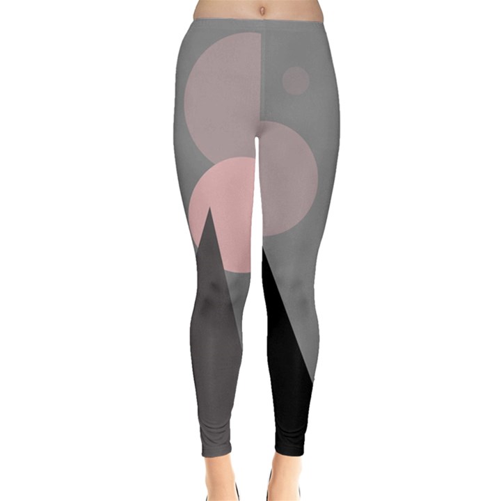 Geometric landscape Leggings 