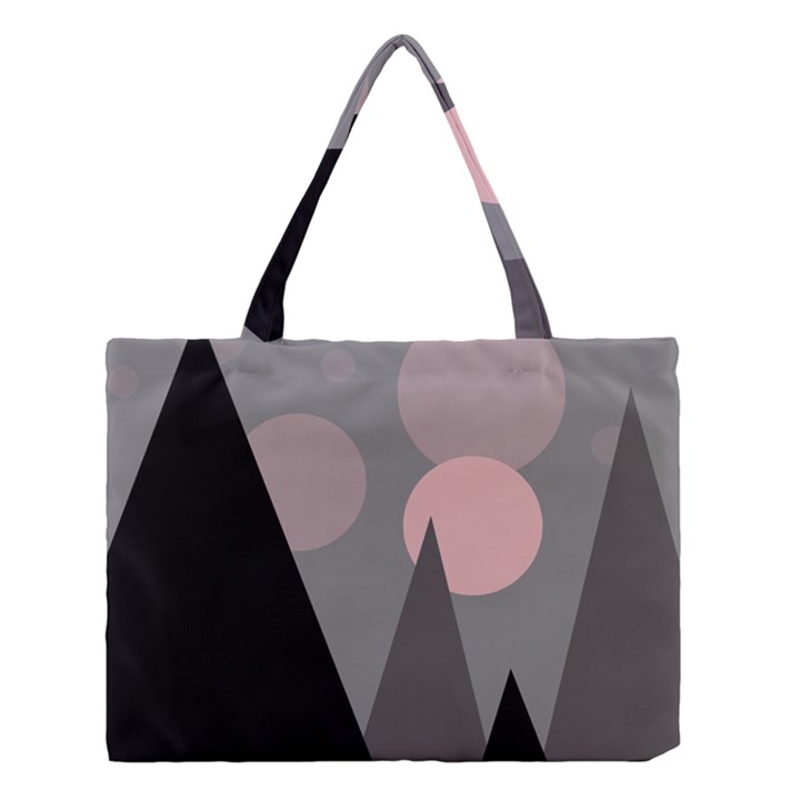 Geometric landscape Medium Tote Bag