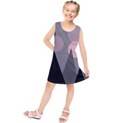 Geometric Landscape Kids  Tunic Dress