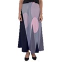 Geometric landscape Flared Maxi Skirt View1