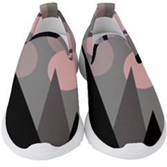 Geometric Landscape Kids  Slip On Sneakers