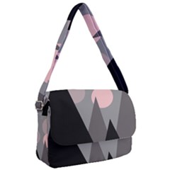 Geometric Landscape Courier Bag by Valentinaart