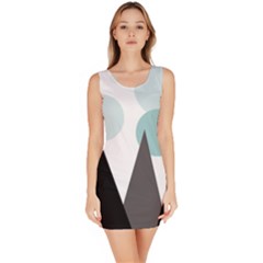 Geometric landscape Bodycon Dress