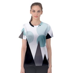 Geometric landscape Women s Sport Mesh Tee