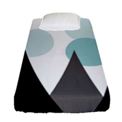 Geometric landscape Fitted Sheet (Single Size)