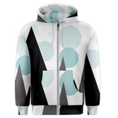 Geometric Landscape Men s Zipper Hoodie