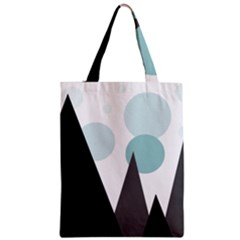 Geometric landscape Zipper Classic Tote Bag