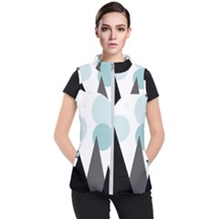 Geometric landscape Women s Puffer Vest