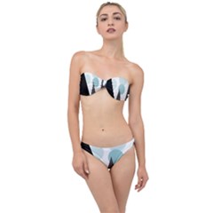 Geometric landscape Classic Bandeau Bikini Set