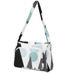 Geometric landscape Front Pocket Crossbody Bag