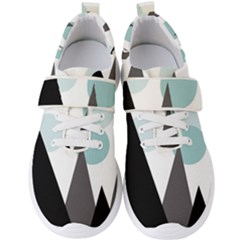 Geometric Landscape Men s Velcro Strap Shoes by Valentinaart