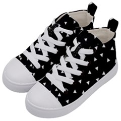 Geometric Pattern Kids  Mid-top Canvas Sneakers by Valentinaart