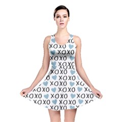 Xo Valentines Day Pattern Reversible Skater Dress by Valentinaart