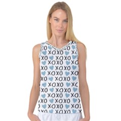 Xo Valentines Day Pattern Women s Basketball Tank Top by Valentinaart