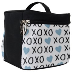 Xo Valentines Day Pattern Make Up Travel Bag (big) by Valentinaart