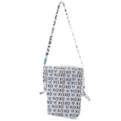 Xo Valentines Day Pattern Folding Shoulder Bag