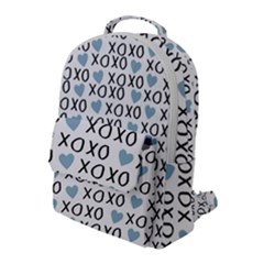 Xo Valentines Day Pattern Flap Pocket Backpack (large)