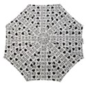 XO Valentines day pattern Straight Umbrellas View1