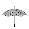 XO Valentines day pattern Straight Umbrellas View3