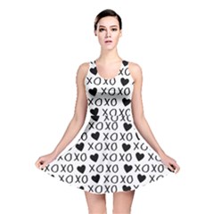 Xo Valentines Day Pattern Reversible Skater Dress by Valentinaart