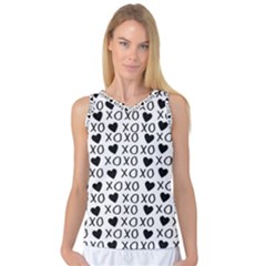 Xo Valentines Day Pattern Women s Basketball Tank Top by Valentinaart