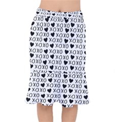 Xo Valentines Day Pattern Mermaid Skirt by Valentinaart