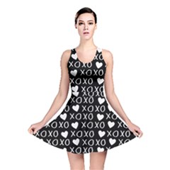 Xo Valentines Day Pattern Reversible Skater Dress by Valentinaart