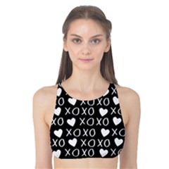 Xo Valentines Day Pattern Tank Bikini Top by Valentinaart